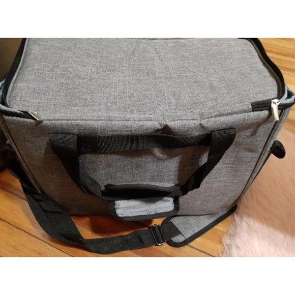 Sewing Machine Carrying Case with Multiple Storage Pockets, Universal Tote - Picture 2 of 3